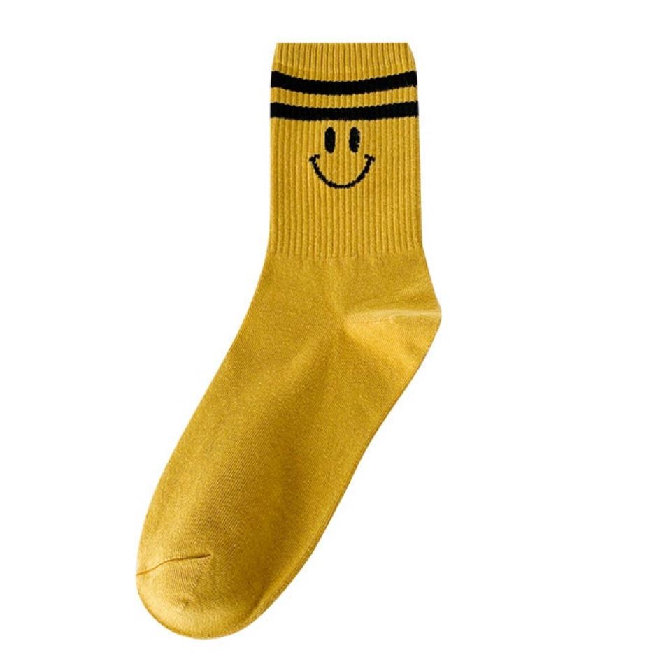 Smile Ribbed Socks